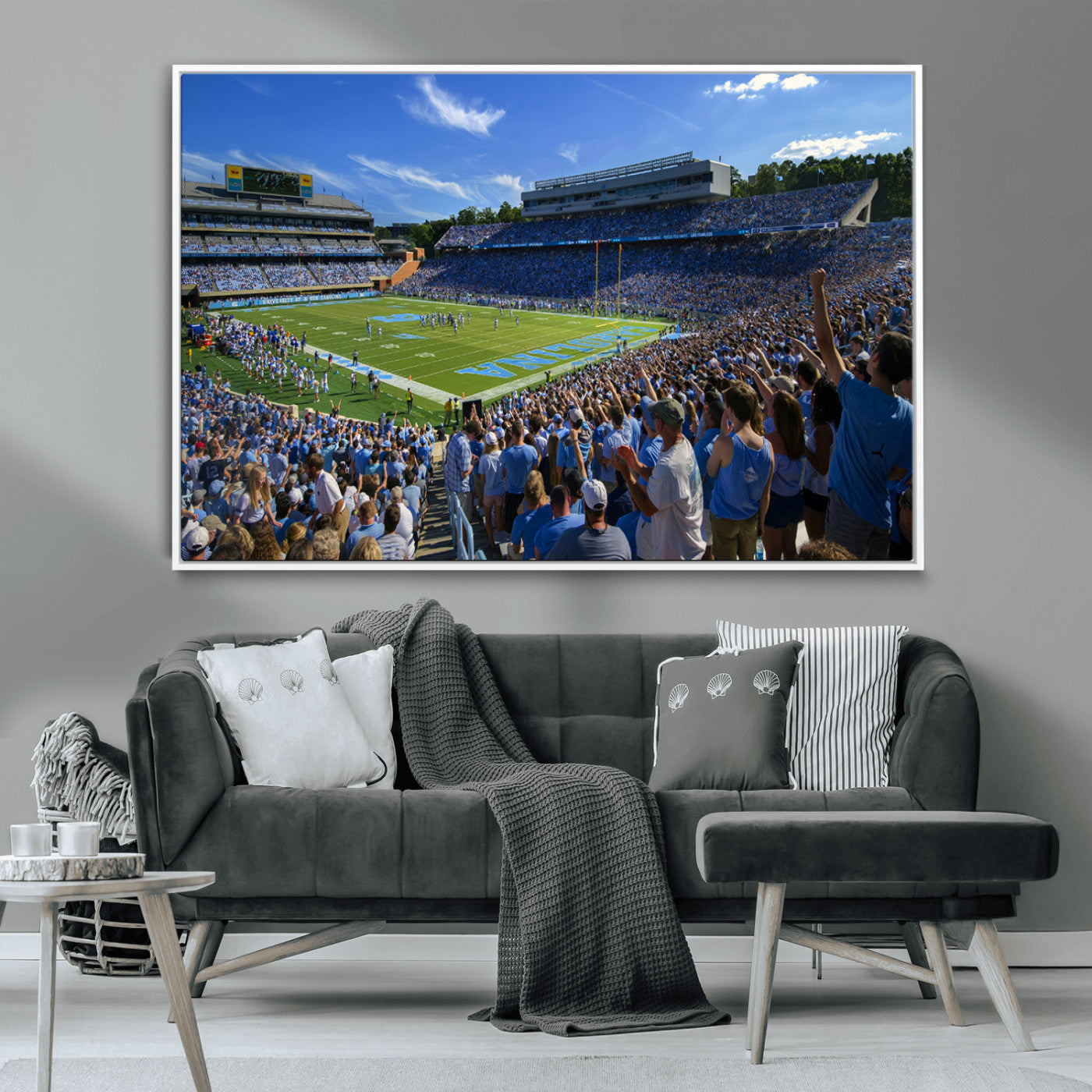 MGV-FC-36X24 - University of North Carolina Tar Heels Team Canvas Print - Chapel Hill Kenan Memorial Stadium Wall