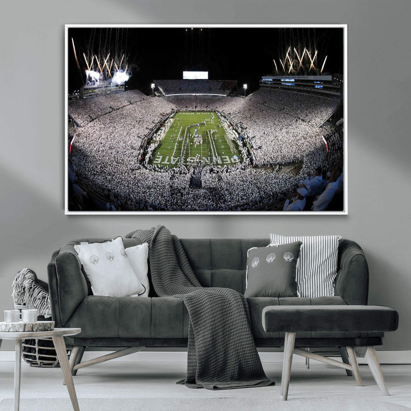 84537-MGV-CV-36X24-Penn State Beaver Stadium Canvas Wall Art - Nittany Lions Football Print