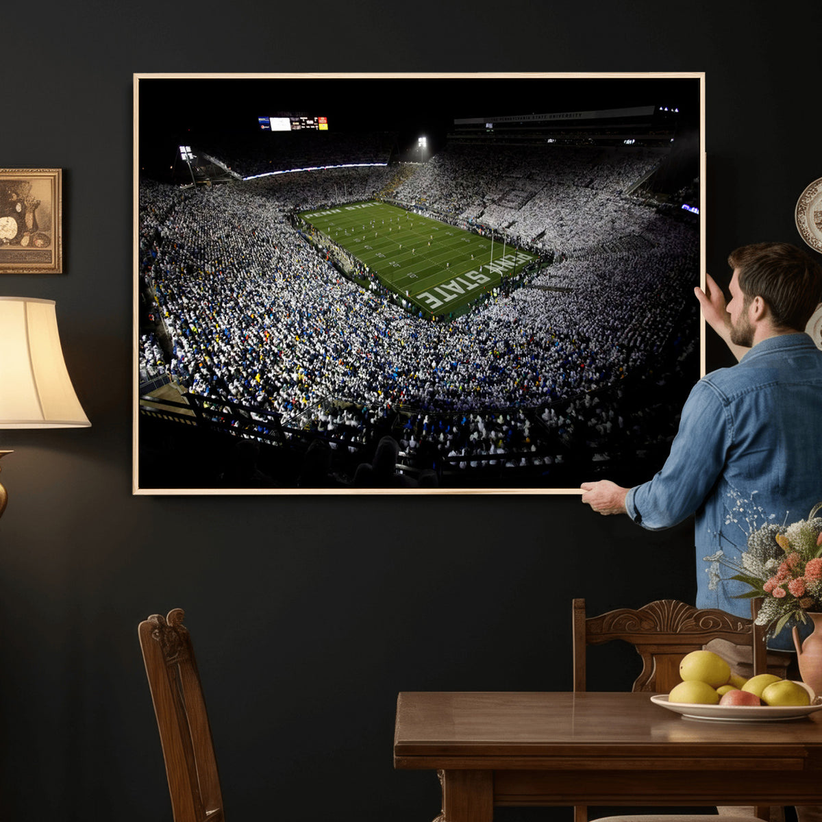 96825-MGV-CV-36X24 - Penn State Football Stadium Wall Art - Beaver Stadium Canvas Print