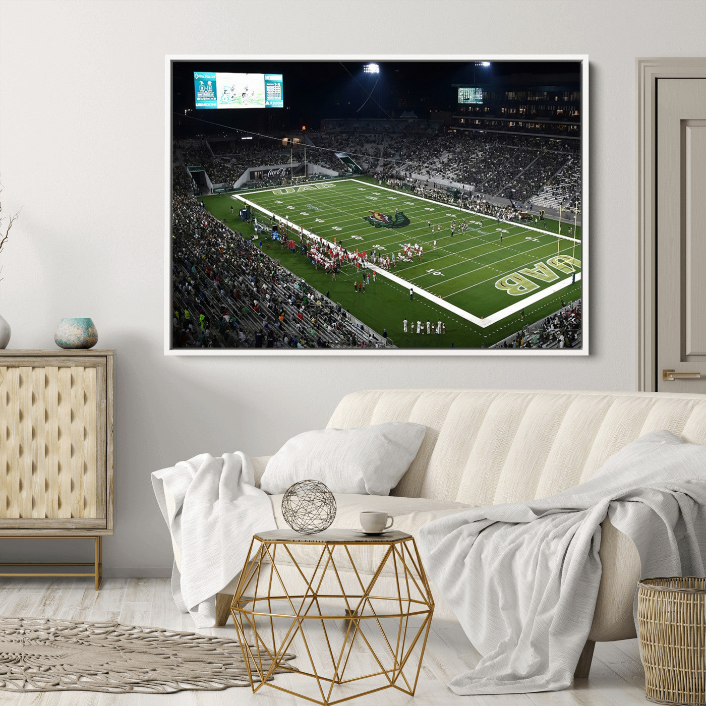 81740-MGV-CV-36X24-UAB Blazers Football Team Print - Birmingham Protective Stadium Wall Art Canvas Print