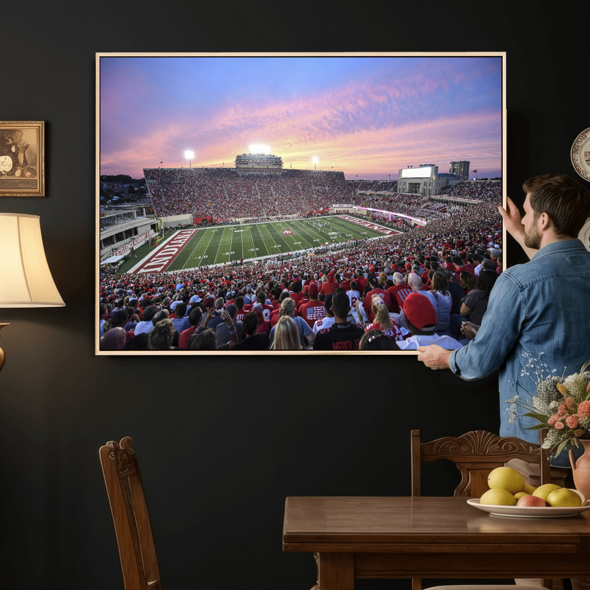 13046-MGV-CV-36X24 - Indiana University Hoosiers Football Team Print