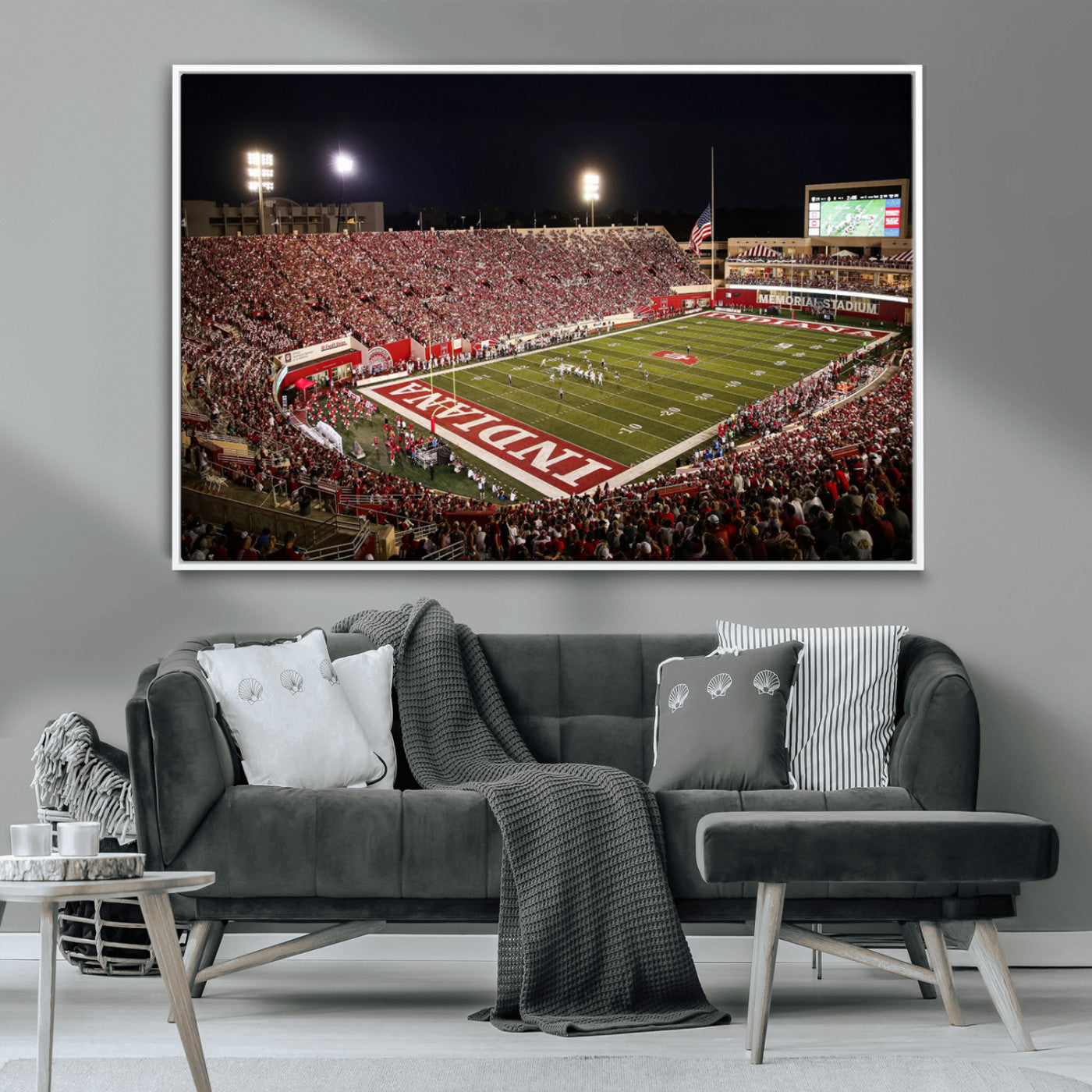 MGV-FC-36X24 - Indiana University Hoosiers Football Team Print Canvas