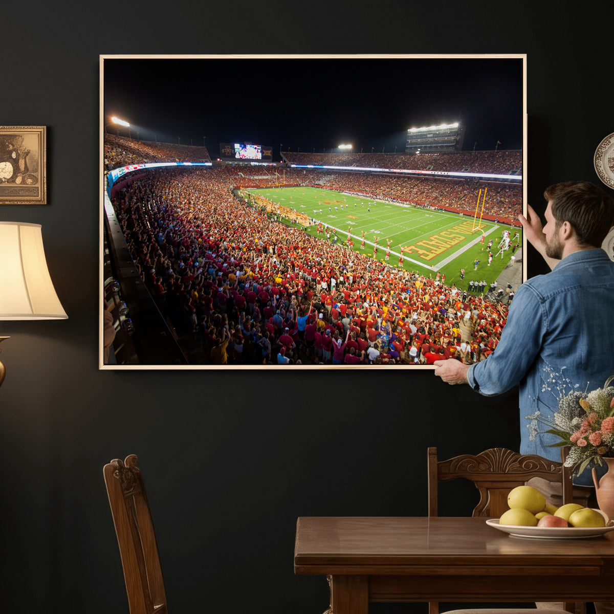 35139-MGV-CV-36X24 - Iowa State University Cyclones Canvas Print, Jack Trice Stadium