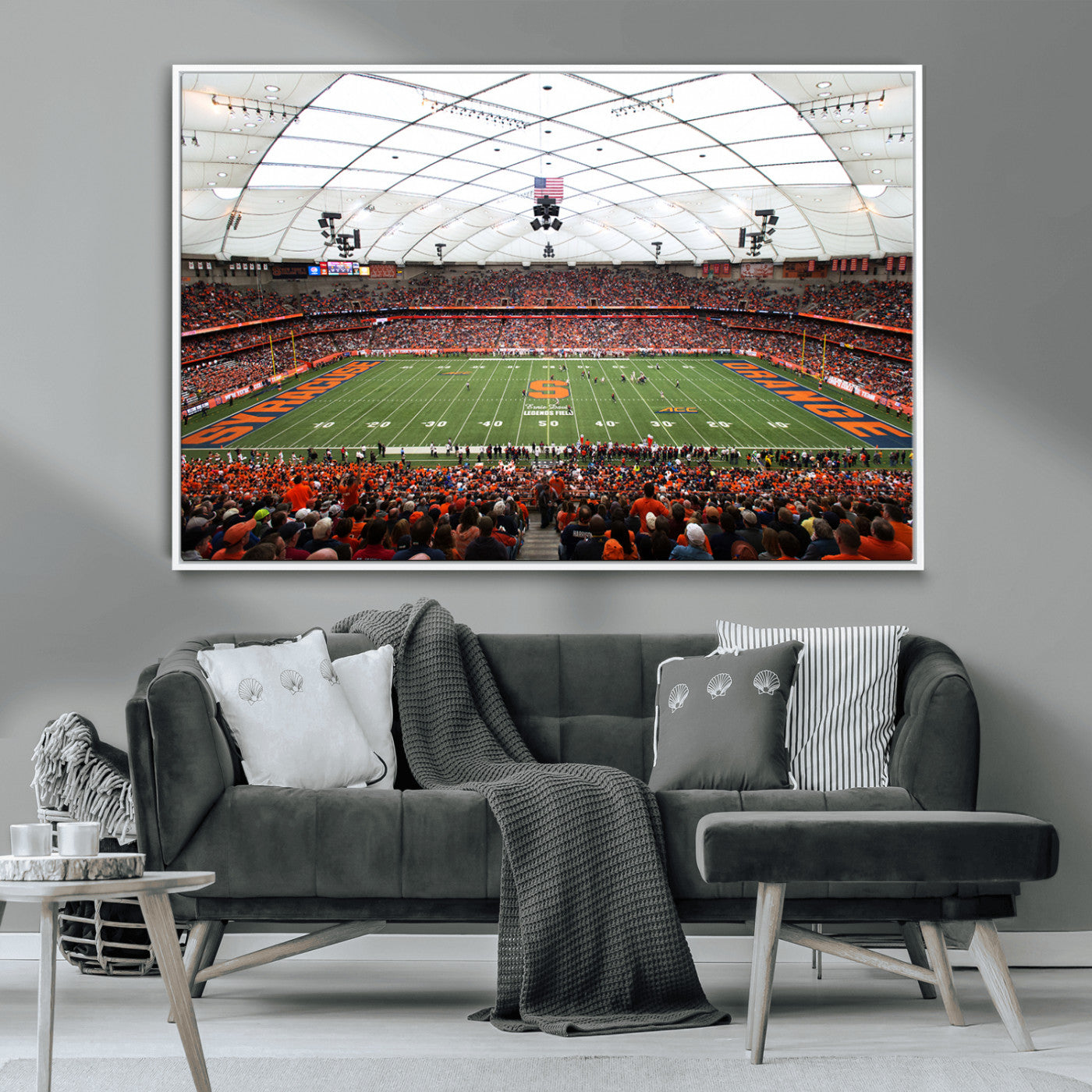 MGV-FC-36X24 - Syracuse University Orange Football Team Print - Syracuse JMA Wireless Dome Wall Art Canvas Print