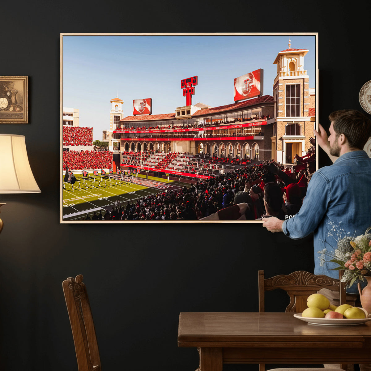 89744-MGV-CV-36X24 - Jones AT&T Stadium Texas Tech Red Raiders Wall Art