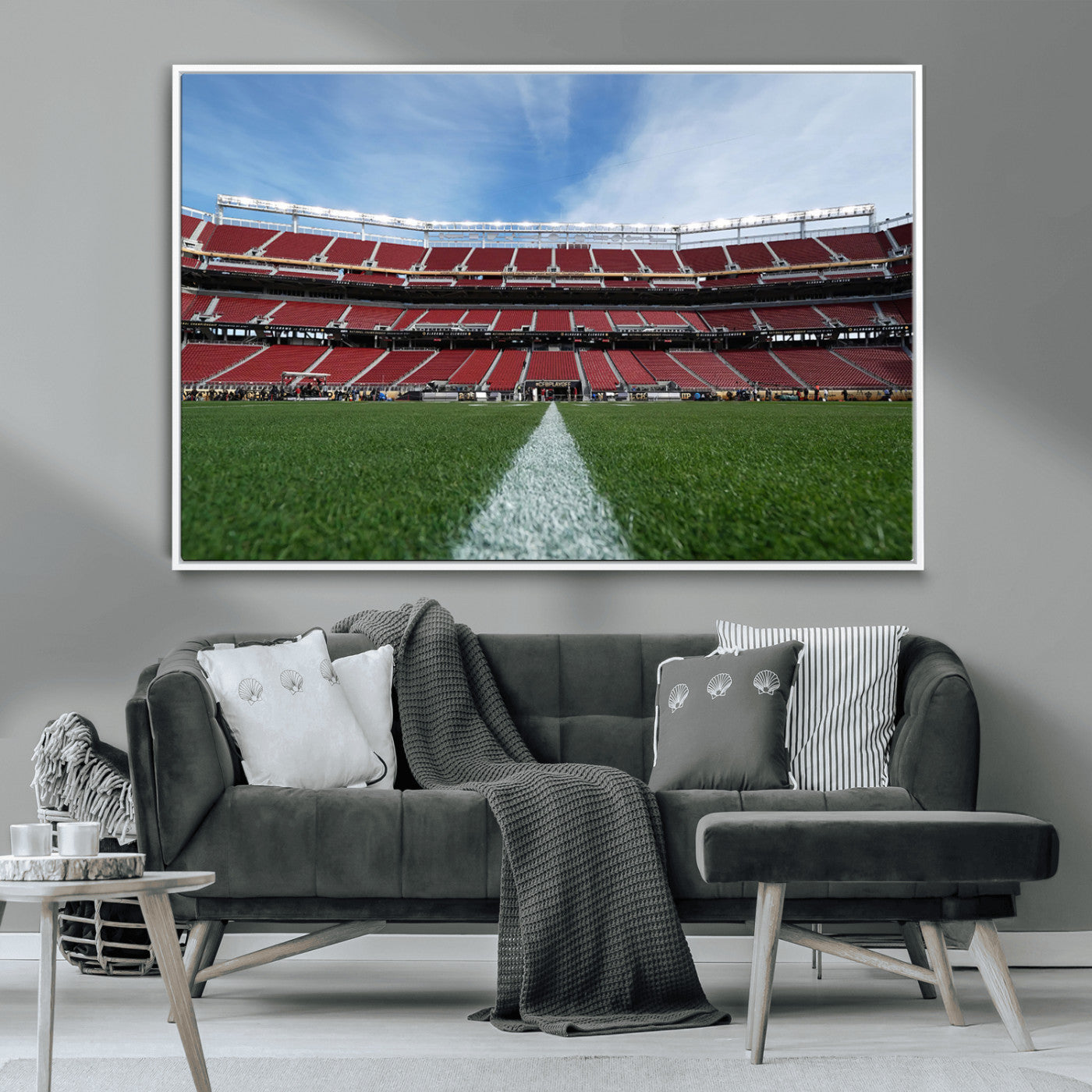 MGV-FC-36X24 - University of Tulsa Golden Hurricane Football Team Print - Tulsa H.A. Chapman Stadium Wall Art