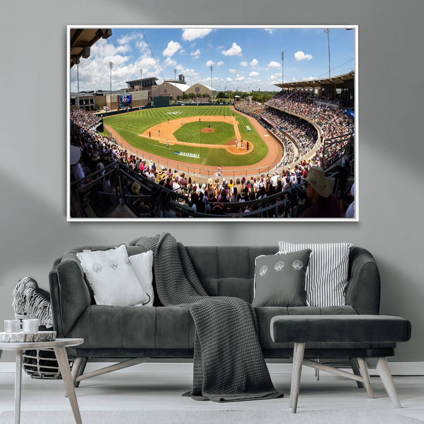 MGV-FC-36X24 - The Texas A&M University Aggies Athletics Team Print - College Station Kyle Field Wall Art Canvas
