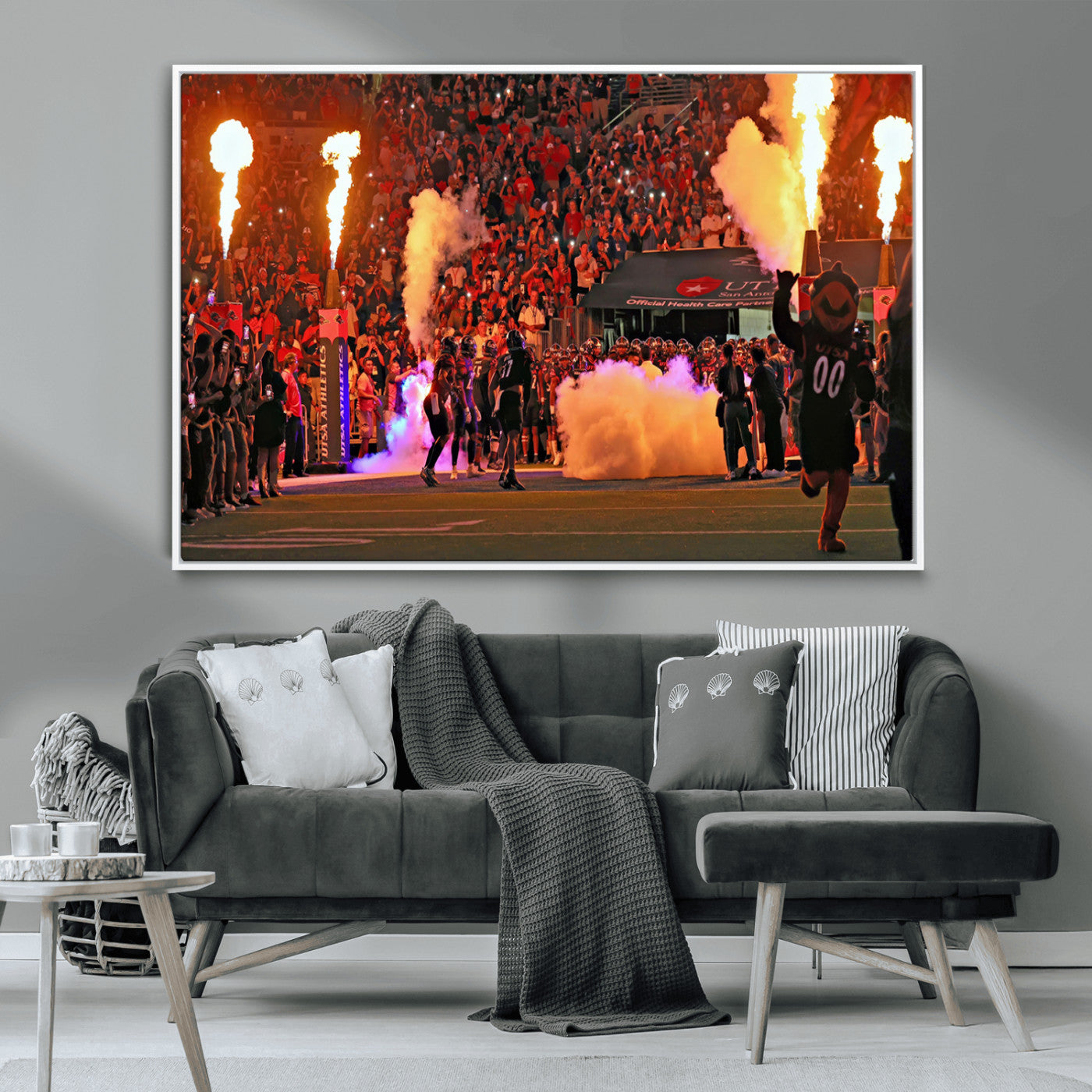 MGV-FC-36X24 - The University of Texas at San Antonio Roadrunners Football Team Print - San Antonio Alamodome Wall