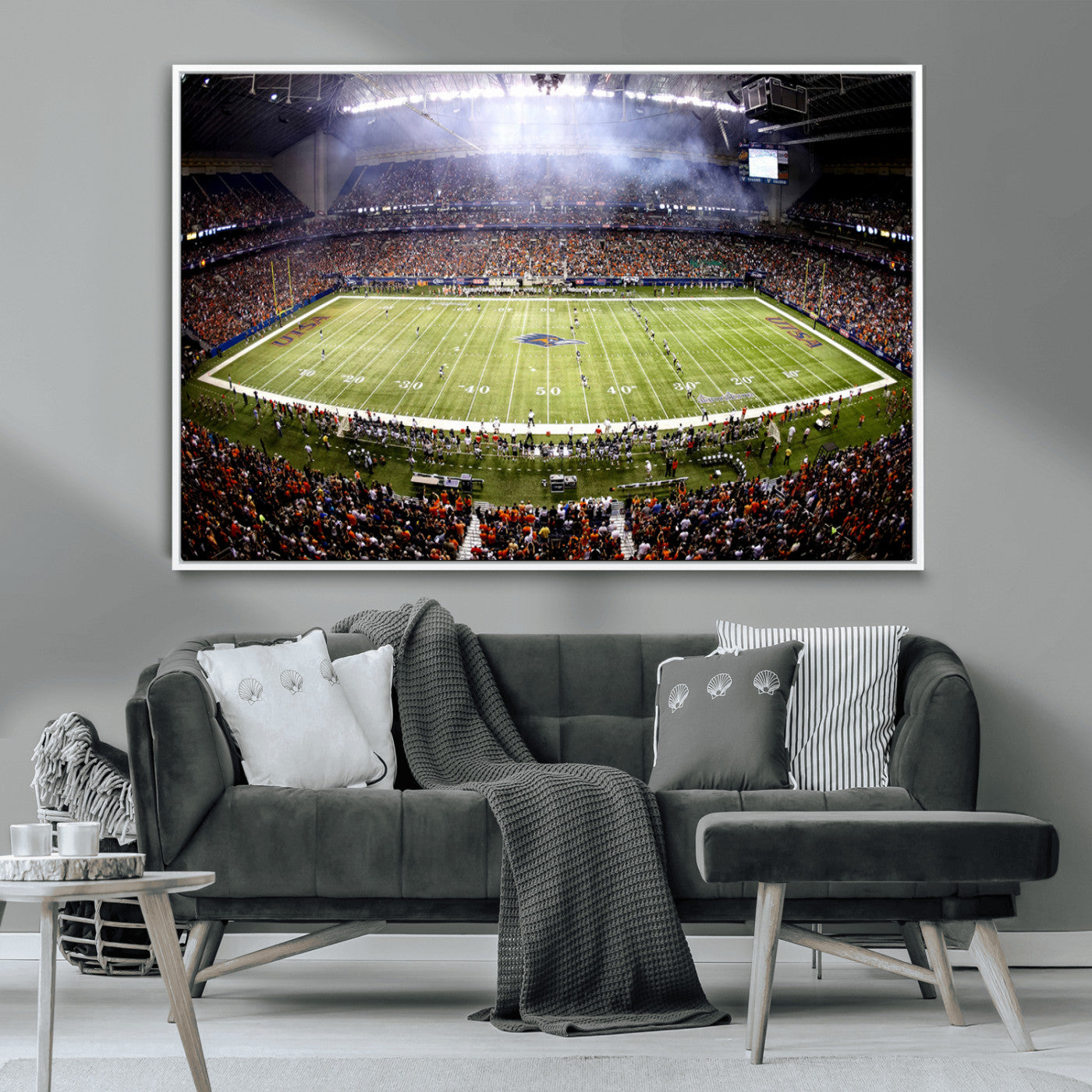 MGV-FC-36X24 - The University of Texas at San Antonio Roadrunners Football Team Print - San Antonio Alamodome Wall