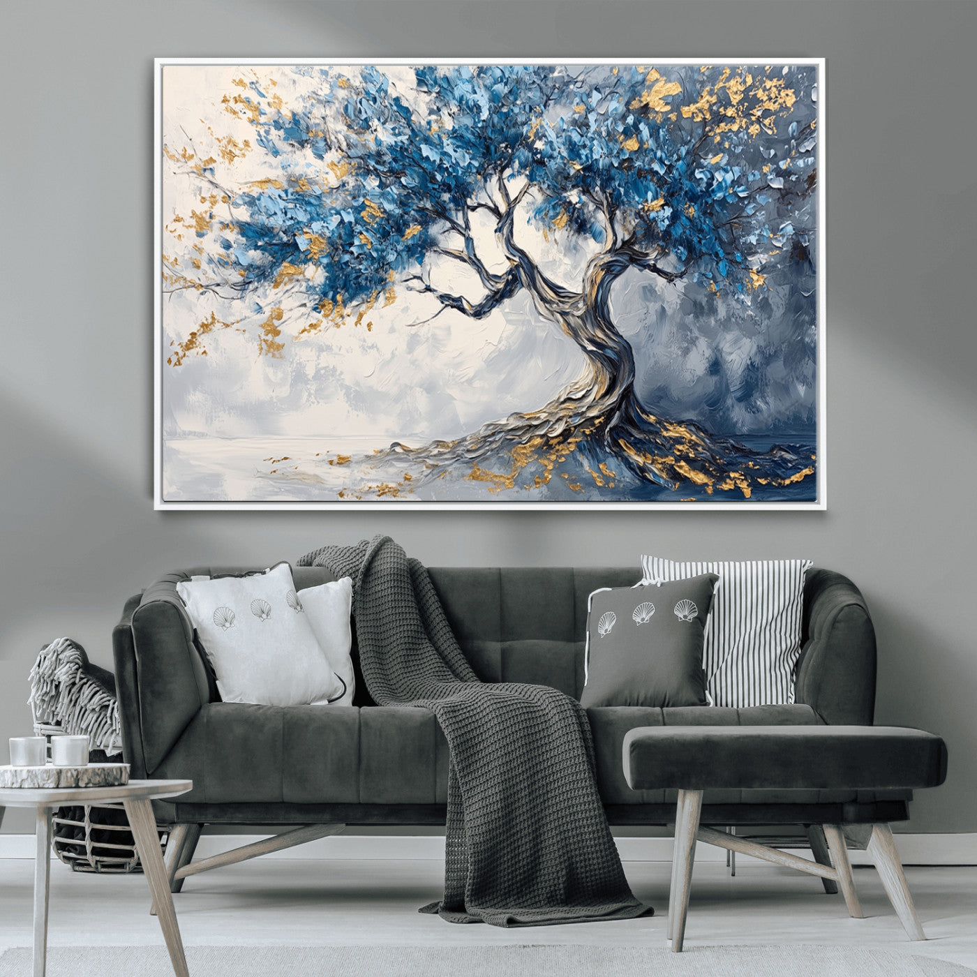 MGV-FC-36X24 - Abstract Tree Painting Canvas Wall Art | Tree of Life Painting Wall Art Canvas Print
