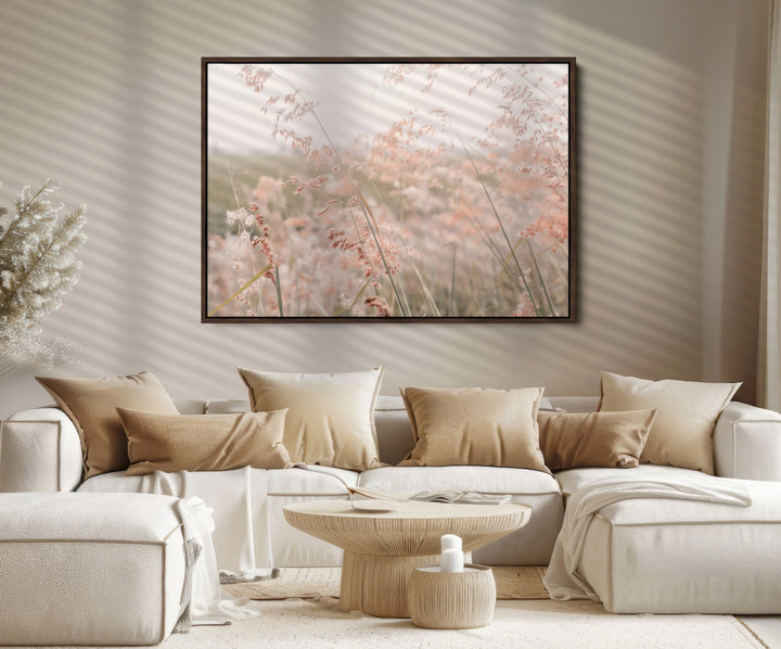 Pastel Grasses Wall Art Canvas Print