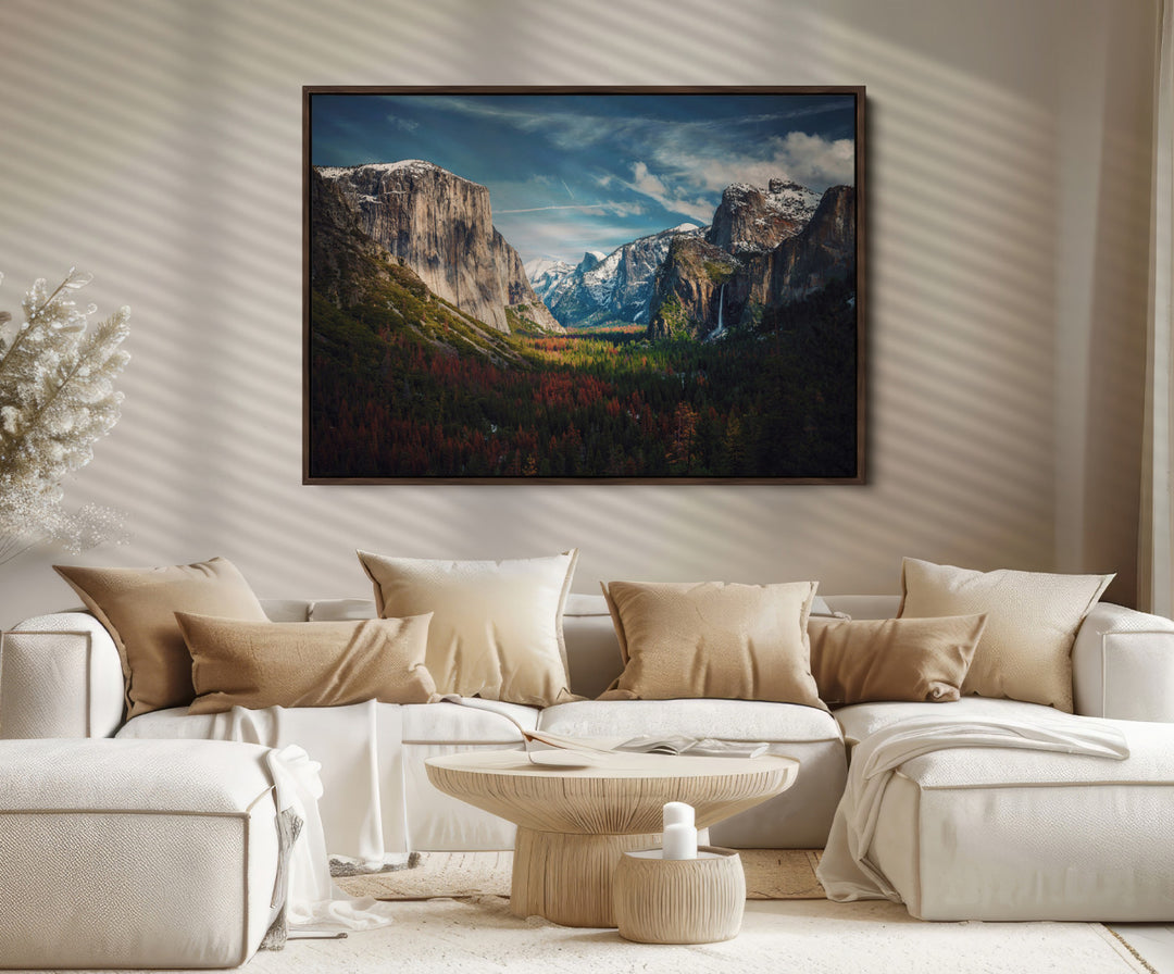 Yosemite National Park Canvas Print, Mountain Landscape Print, Framed El Capitan Art Print, Large Scenic Nature Printing