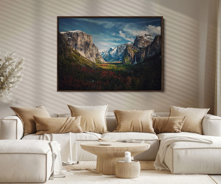 Yosemite National Park Canvas Print, Mountain Landscape Print, Framed El Capitan Art Print, Large Scenic Nature Printing