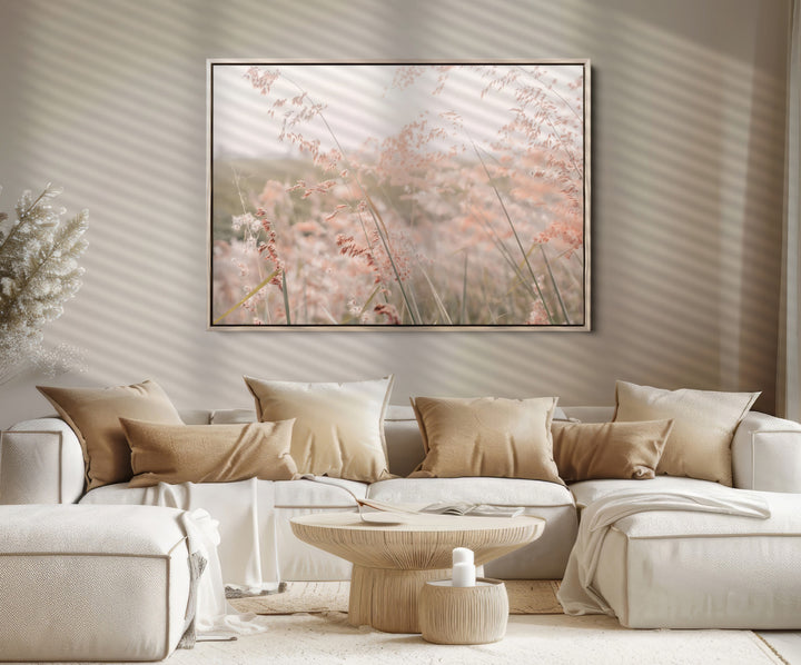 Pastel Grasses Wall Art Canvas Print