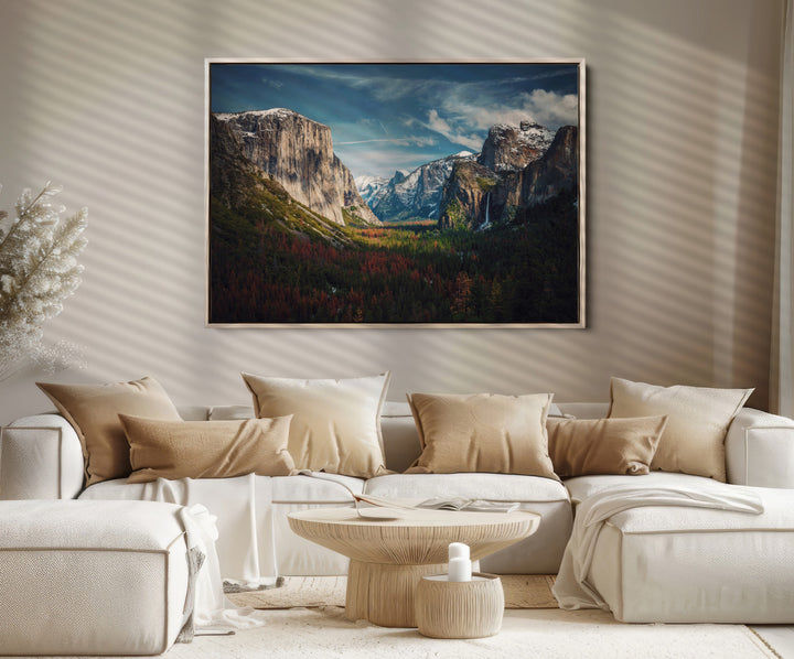 Yosemite National Park Canvas Print, Mountain Landscape Print, Framed El Capitan Art Print, Large Scenic Nature Printing