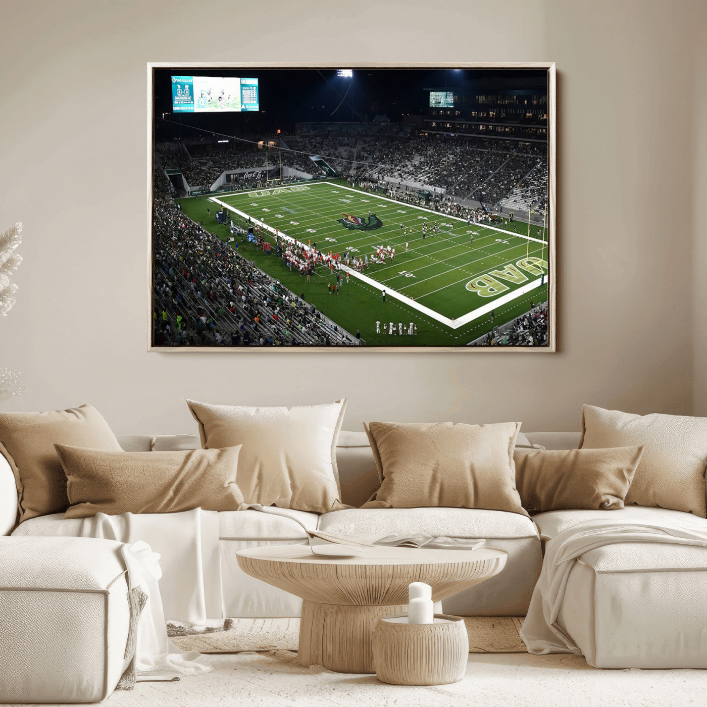 81740-MGV-FC-36X24_Natural-UAB Blazers Football Team Print - Birmingham Protective Stadium Wall Art Canvas Print