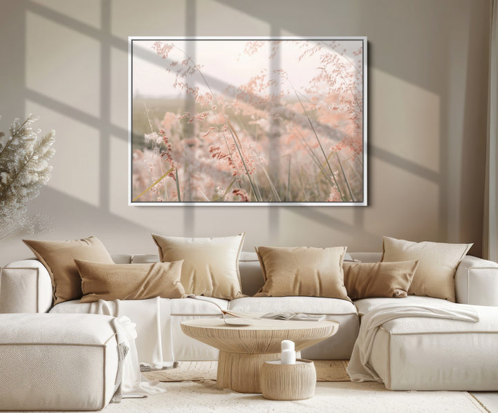 Pastel Grasses Wall Art Canvas Print