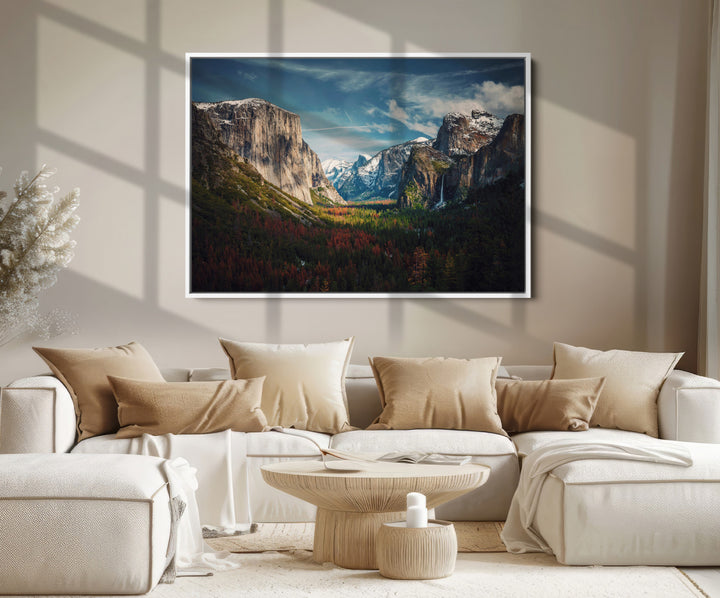Yosemite National Park Canvas Print, Mountain Landscape Print, Framed El Capitan Art Print, Large Scenic Nature Printing