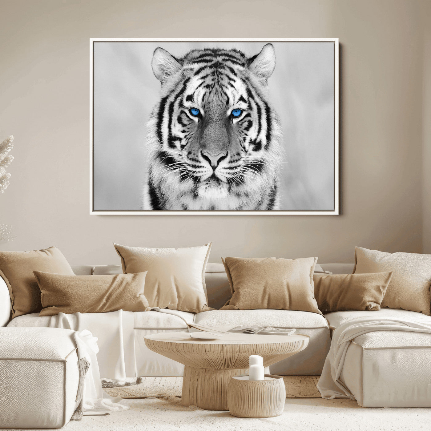 46396-MGV-FC-36X24_White-Tiger Canvas Artwork Wall Art Print