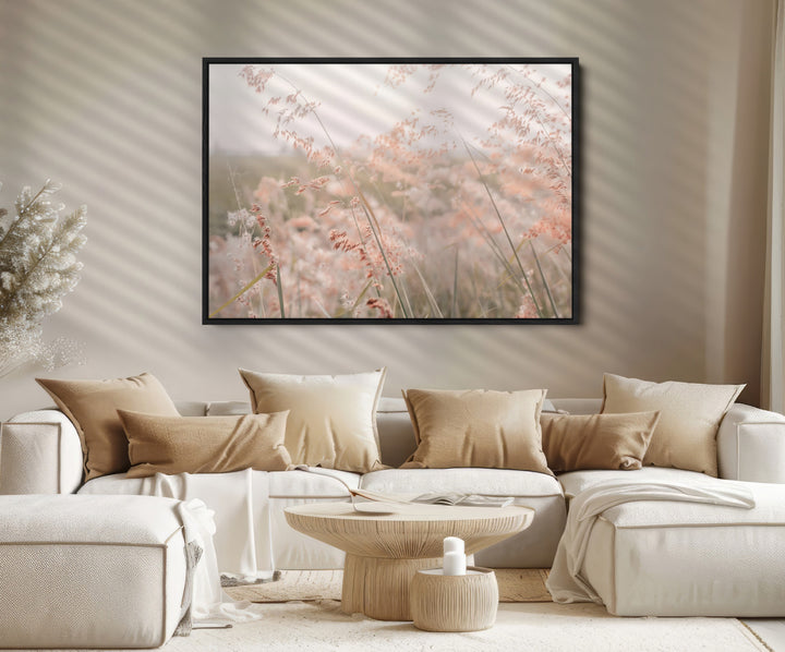 Pastel Grasses Wall Art Canvas Print