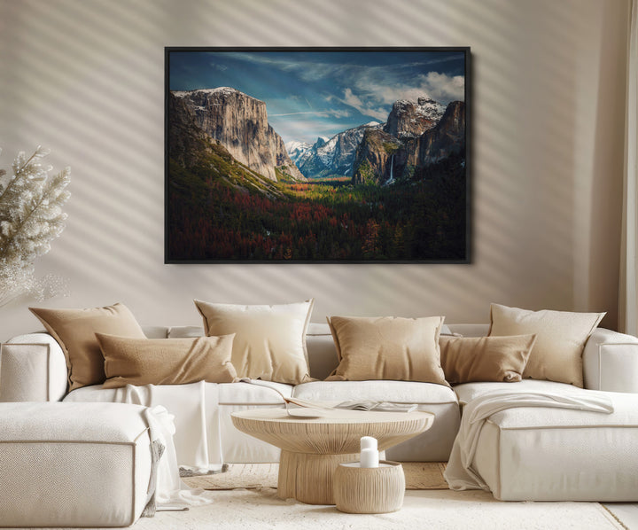Yosemite National Park Canvas Print, Mountain Landscape Print, Framed El Capitan Art Print, Large Scenic Nature Printing