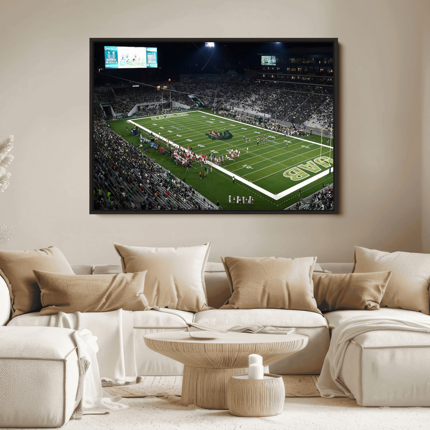 81740-MGV-FC-36X24_Black-UAB Blazers Football Team Print - Birmingham Protective Stadium Wall Art Canvas Print