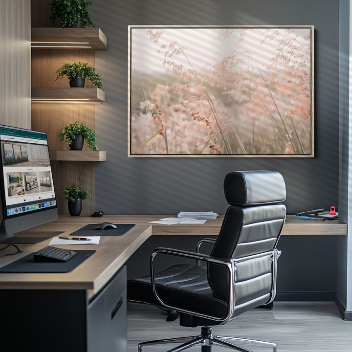 Pastel Grasses Wall Art Canvas Print