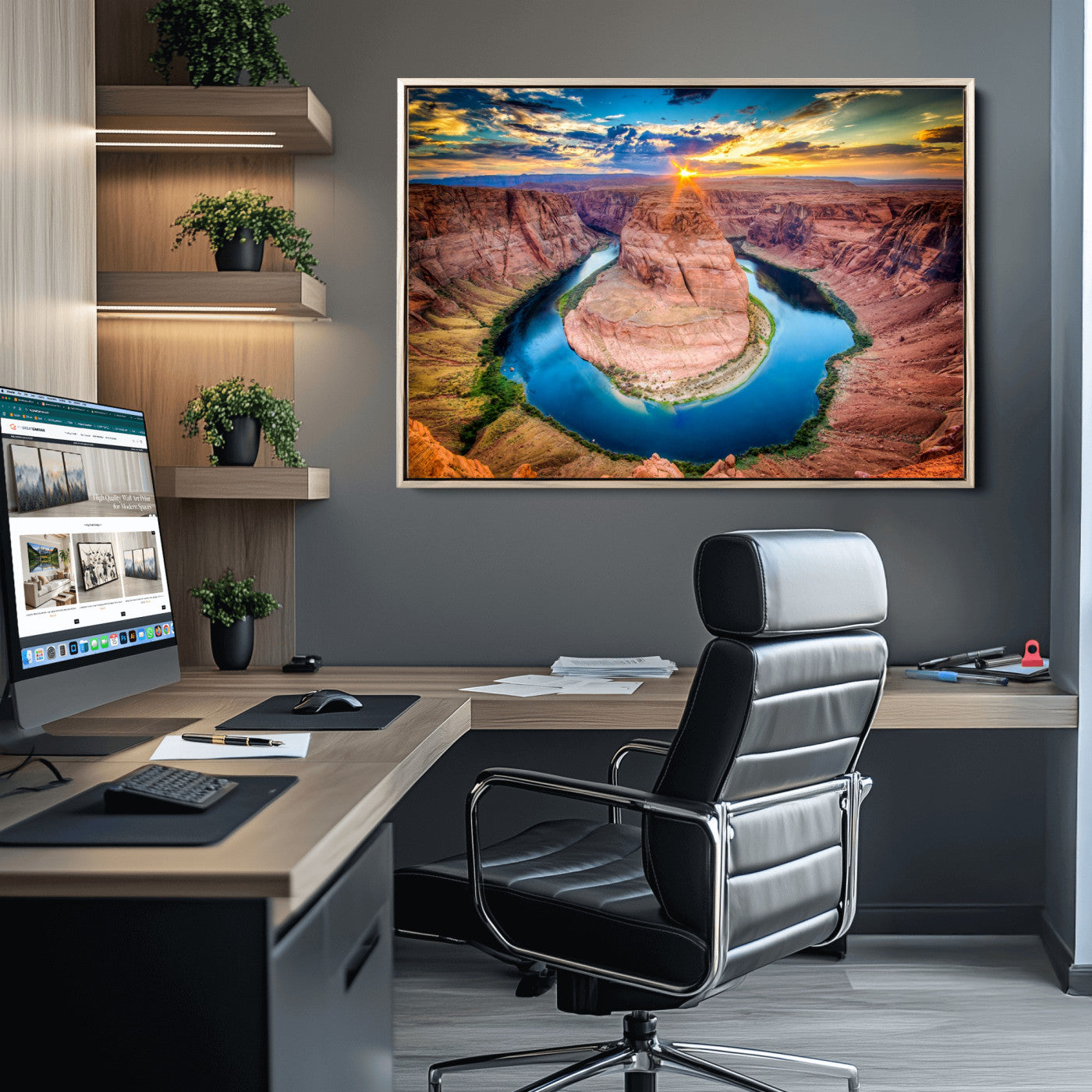 80407-MGV-CV-36X24-Grand Canyon Wall Art Canvas Print