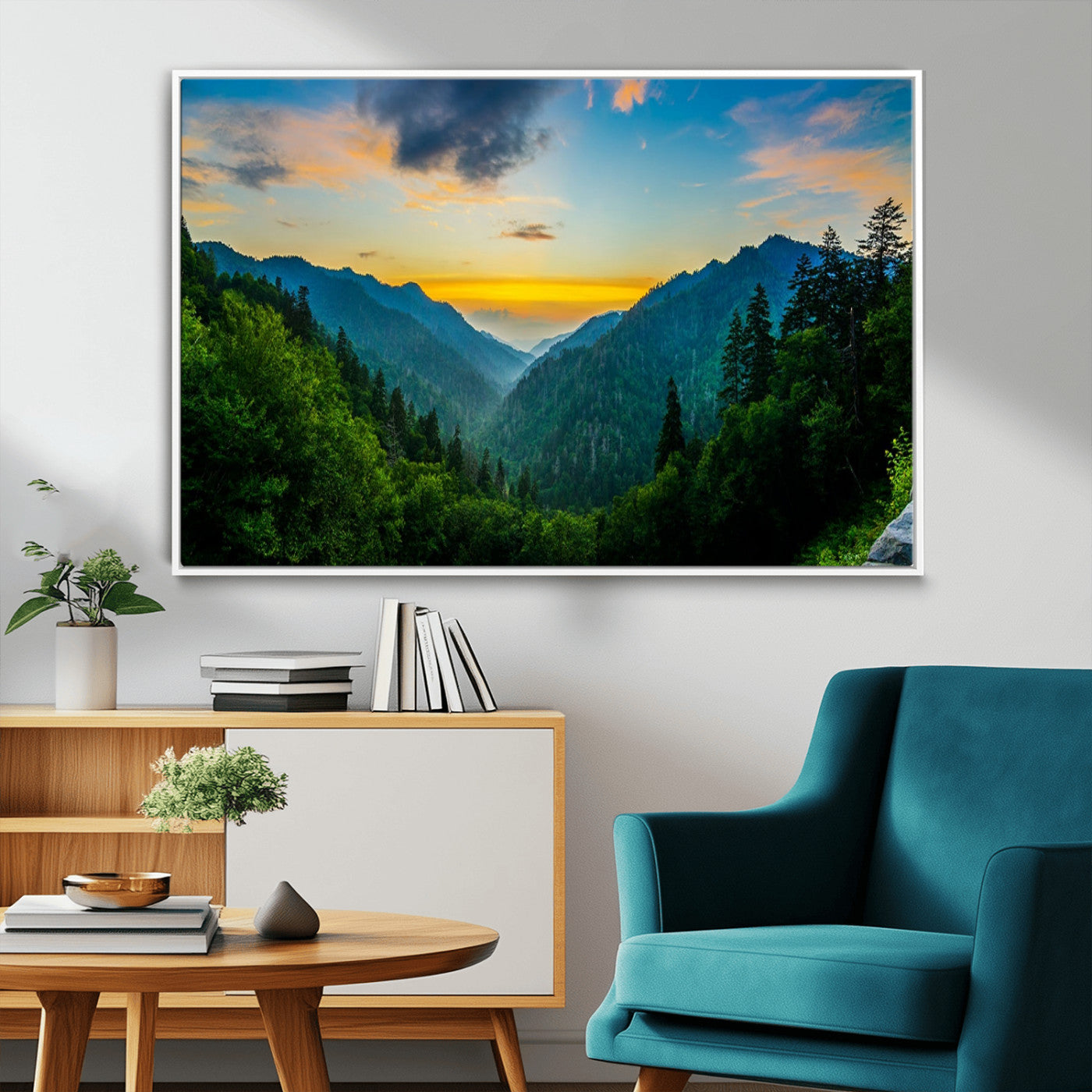 MGV-FC-36X24 - Green Forest Wall Art Canvas Print