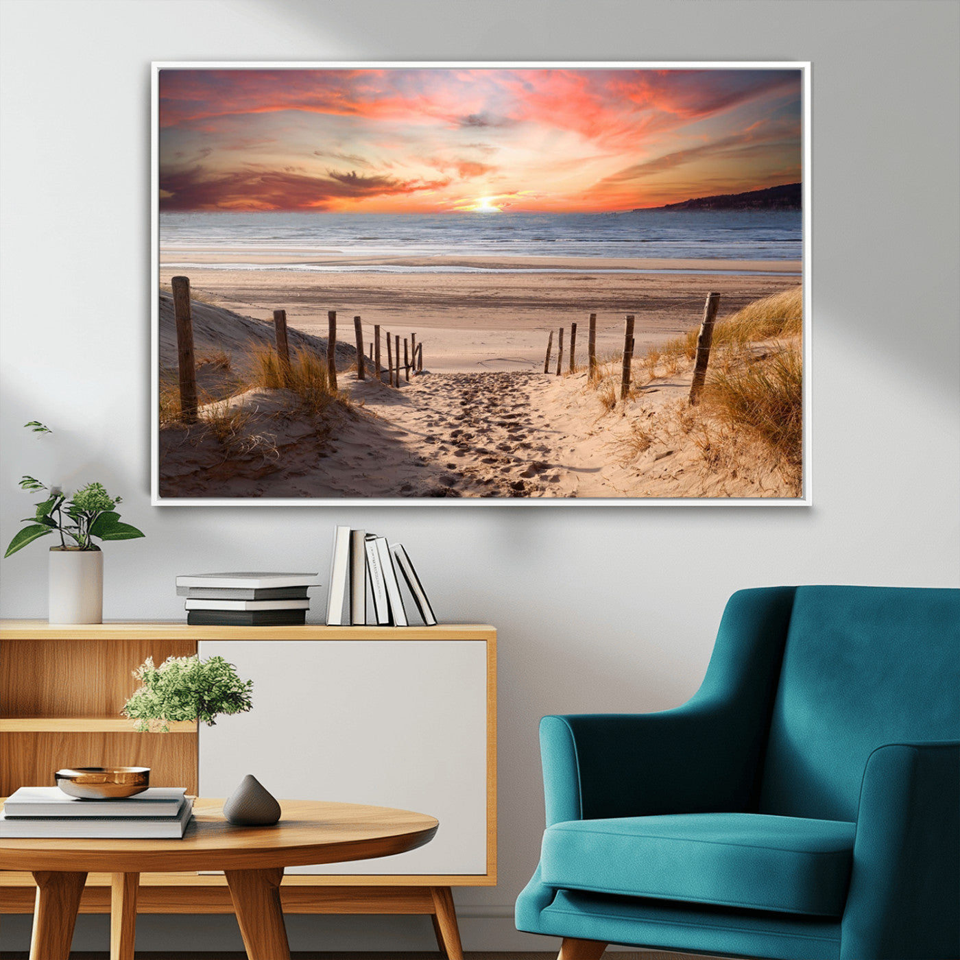 MGV-FC-36X24 - Sunset on the Sea Wall Art Canvas Print