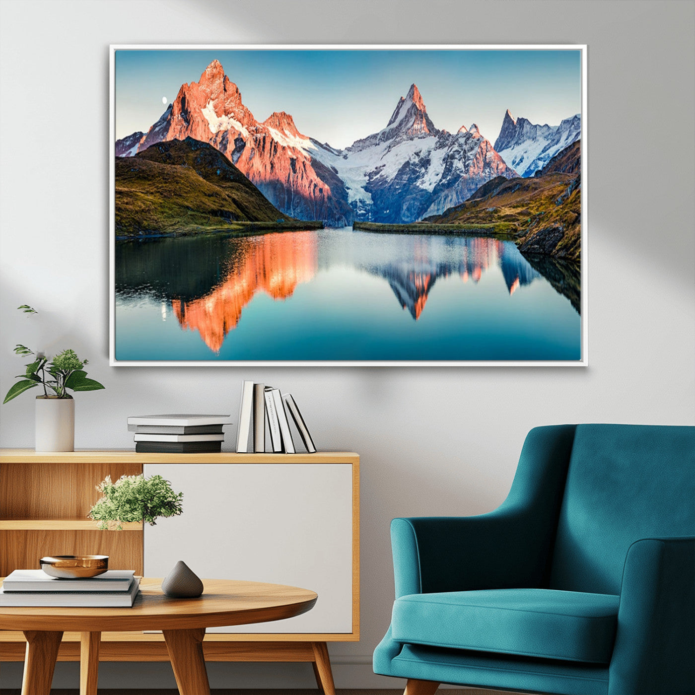 MGV-FC-36X24 - Landscape Mountain and Lake View Wall Art Canvas Print