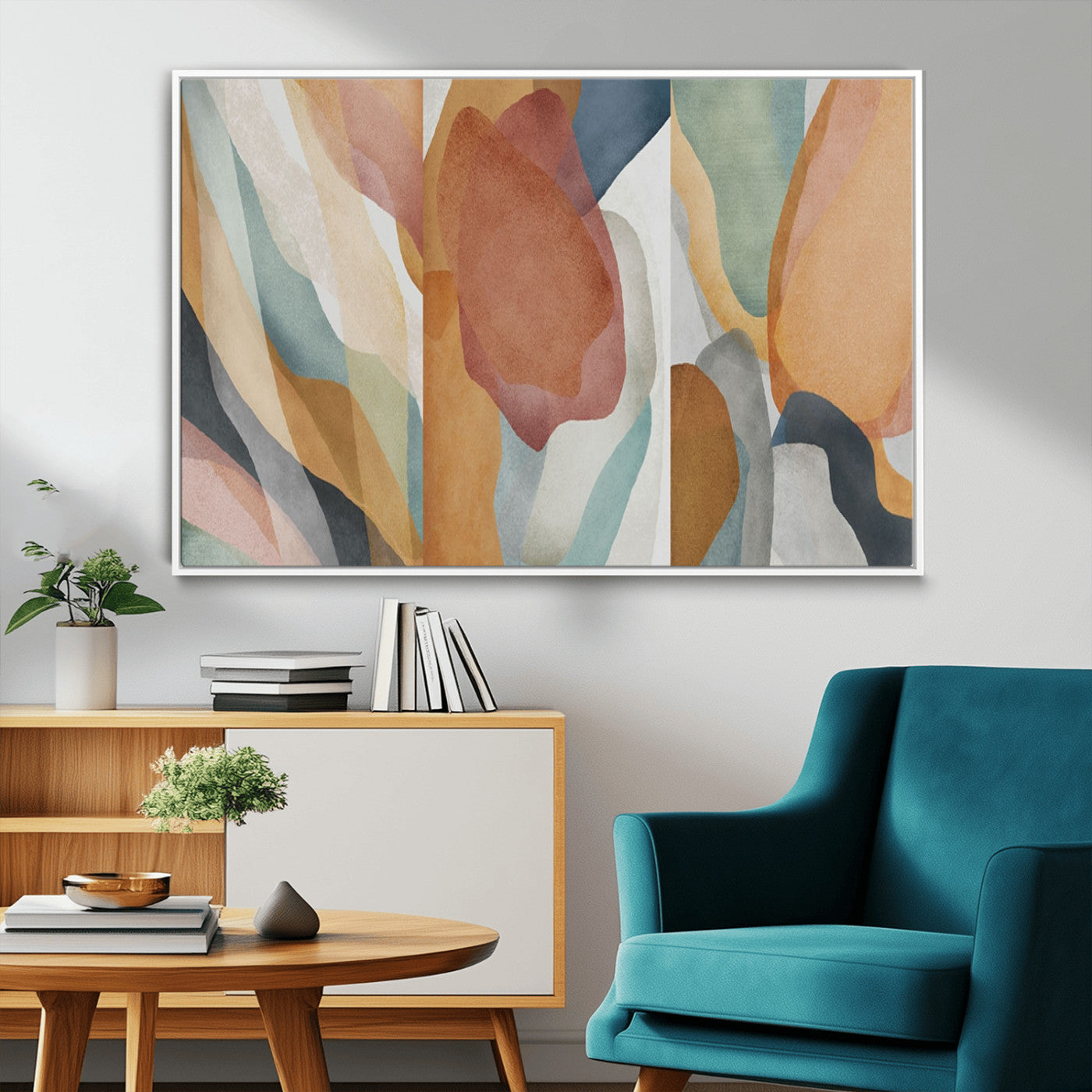 MGV-FC-36X24 - Boho Wall Art Canvas Print Set, Watercolor Boho Wall Art Canvas