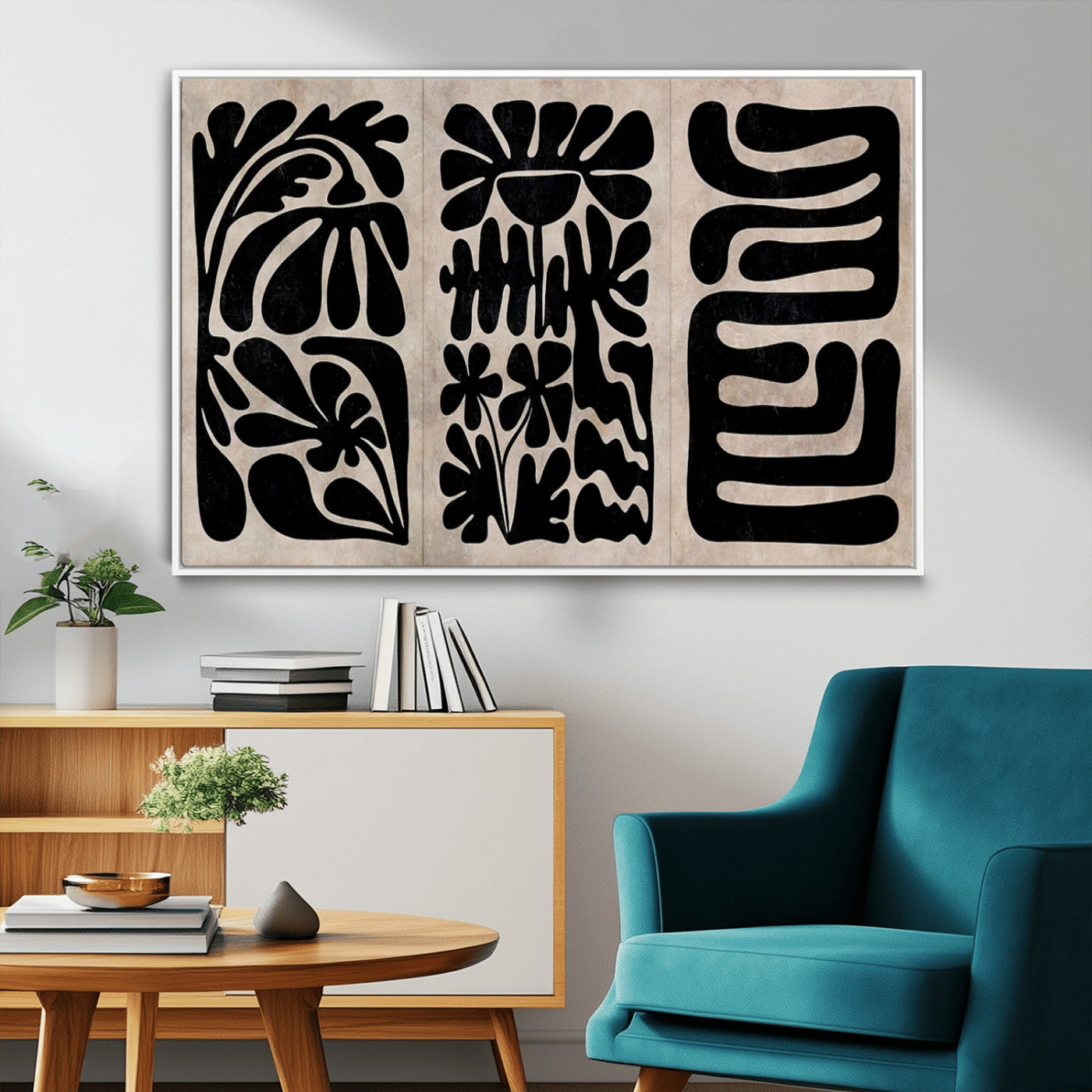 MGV-FC-36X24 - Canvas Print Wall Art Abstract Art Boho, Framed Boho Art Canvas Print