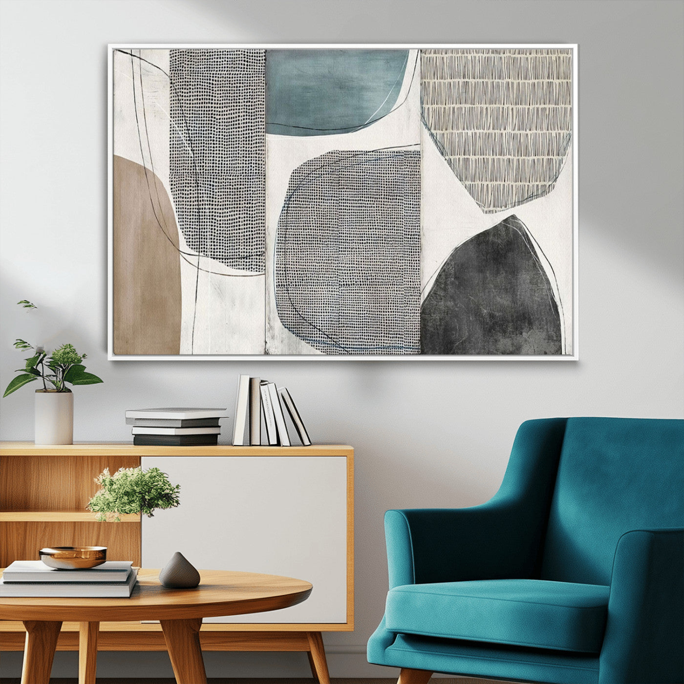 MGV-FC-36X24 - Canvas Print Wall Art Abstract Art Boho, Framed Boho Decor Canvas Print
