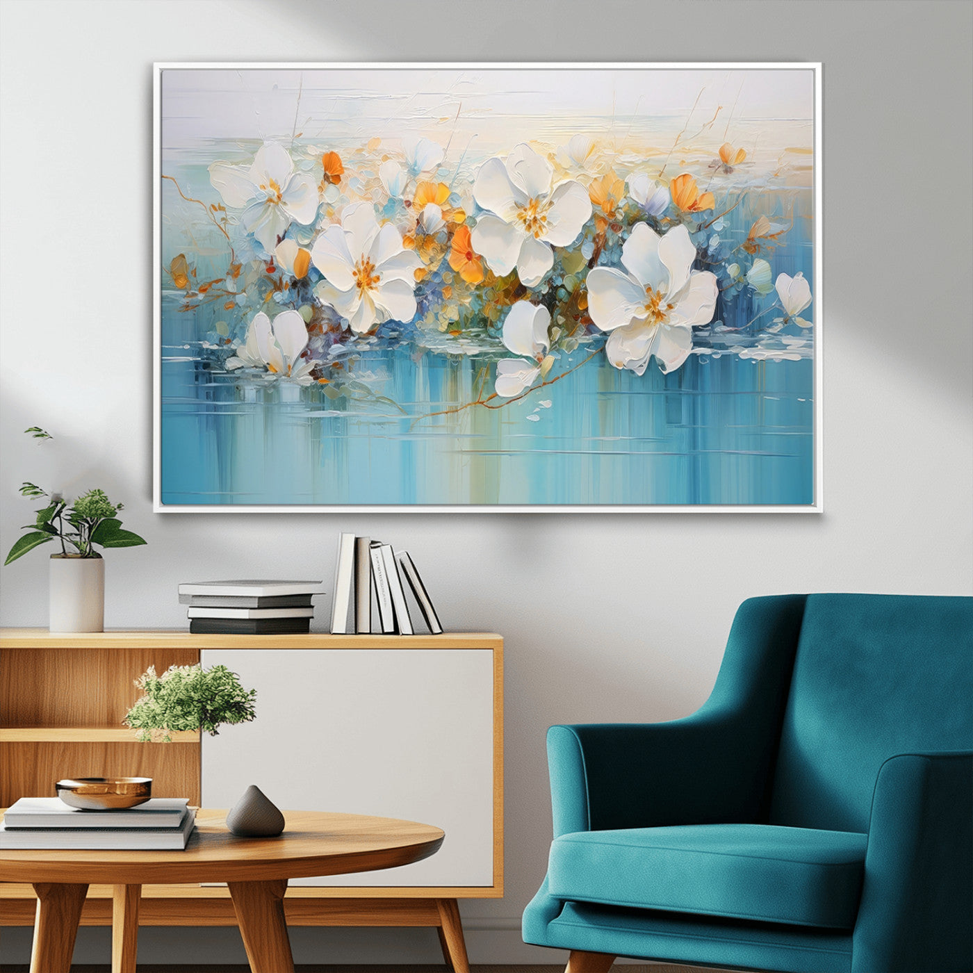 MGV-FC-36X24 - Abstract Flower Wall Art Canvas Print