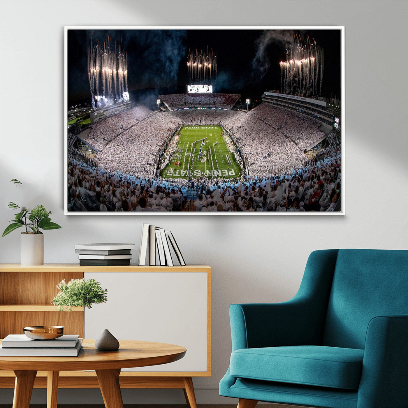 MGV-FC-36X24 - Penn Stadium Football Wall Art Canvas Print, Pennsylvania University Football Stadium