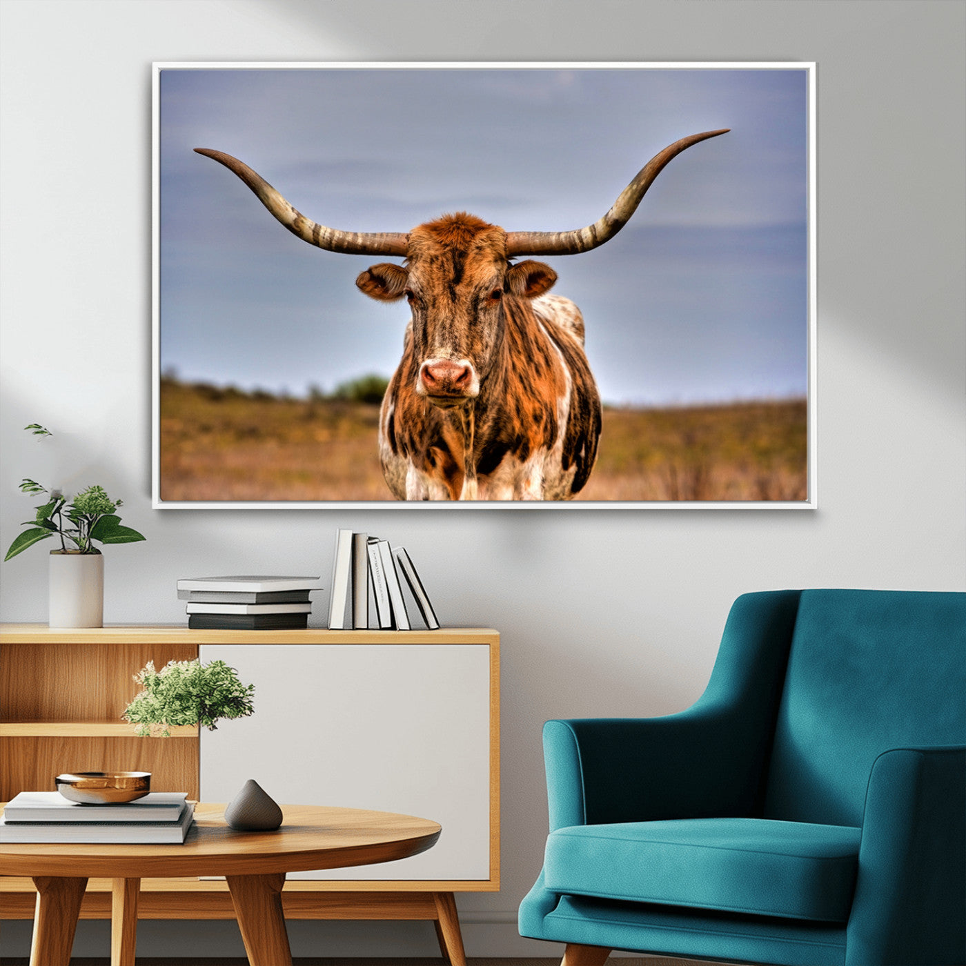 MGV-FC-36X24 - Texas Longhorn Wall Art Print