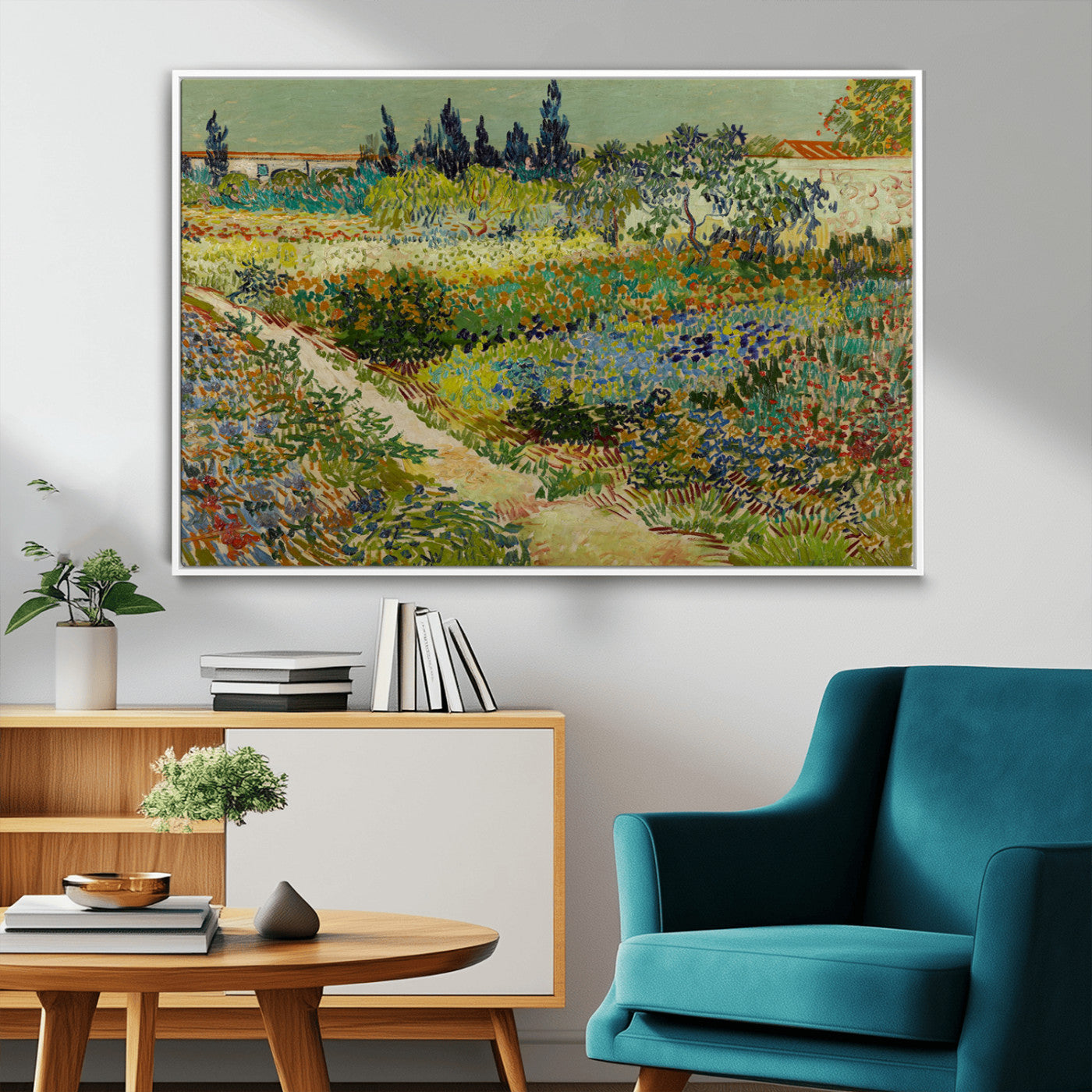 MGV-FC-36X24 - Vincent van Gogh Garden at Arles Wall Art Canvas Print