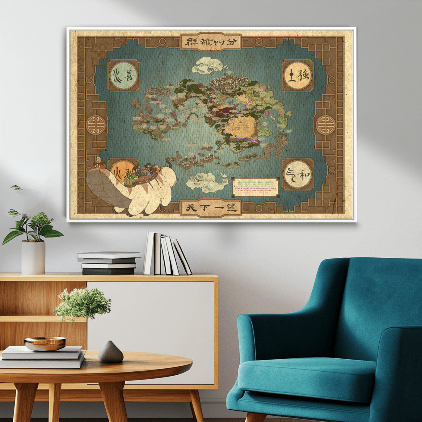 MGV-FC-36X24 - Push Pin World Map Canvas Print – Framed Wall Art for Couples to Track Their Travels – Anniversary