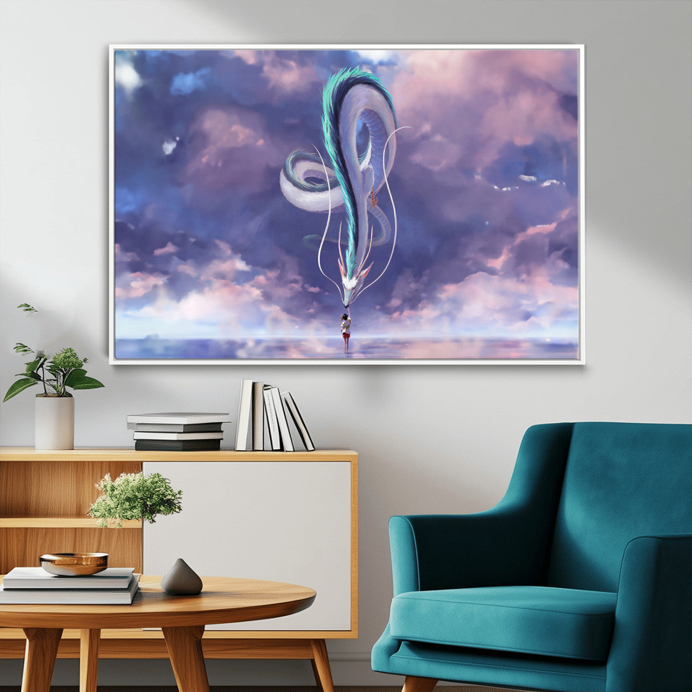 MGV-FC-36X24 - Spirited Away Haku and Chihiro Poster - Anime Lover - Hayao Miyazaki - Studio Ghibli Poster - Anime