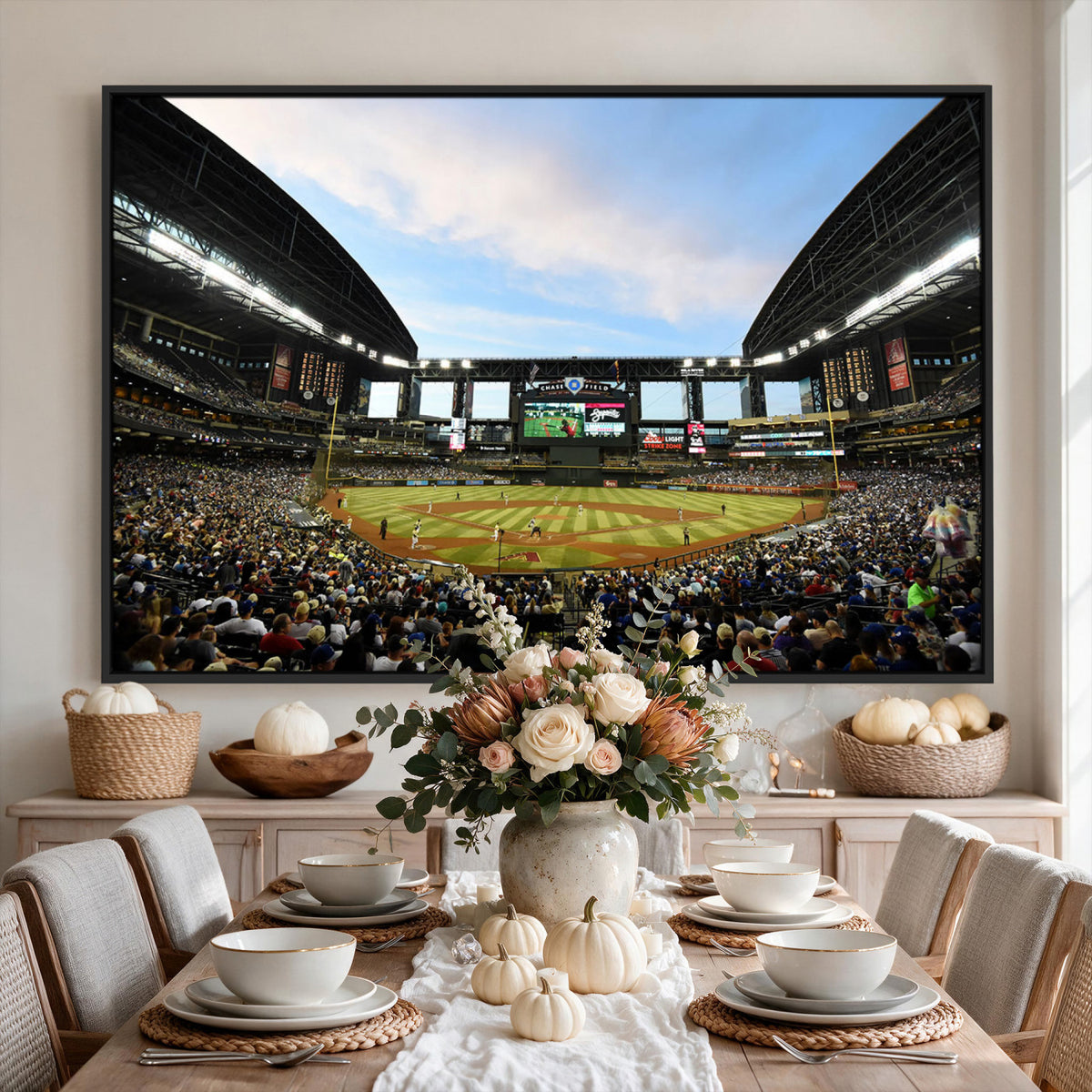 92672-MGV-CV-36X24 - Arizona Diamondbacks Team Print - Phoenix Chase Field