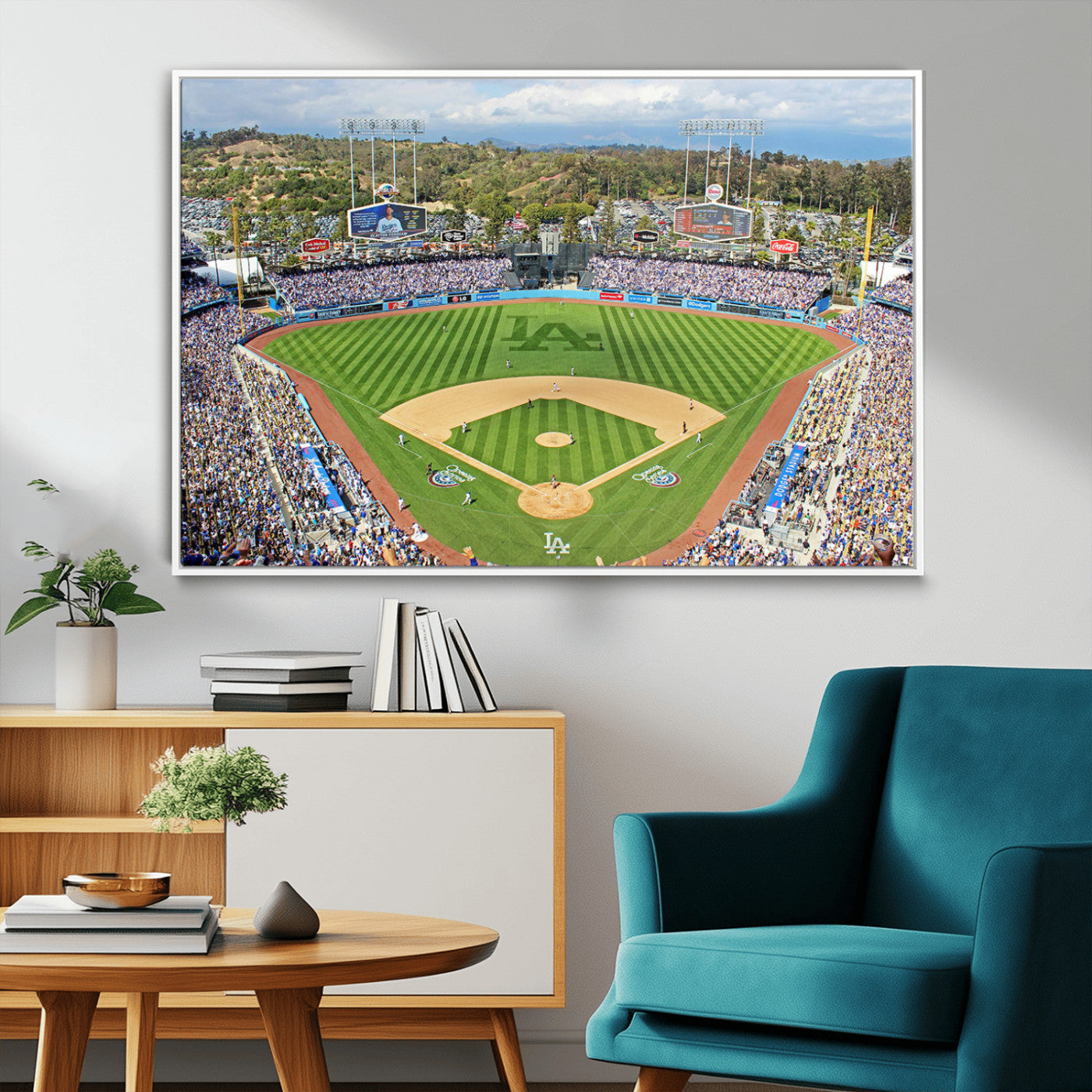 MGV-FC-36X24 - Citi Field Wall Art Print | 3-Panel New York Mets Baseball Stadium Canvas Print | Framed Sports Decor for Living Room, Man Cave, or Office