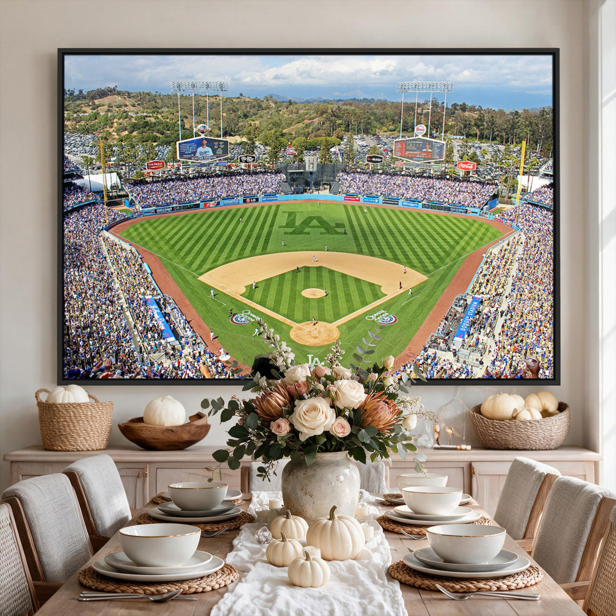 34760-MGV-CV-36X24 - Citi Field Wall Art Print | 3-Panel New York Mets Baseball Stadium Canvas Print