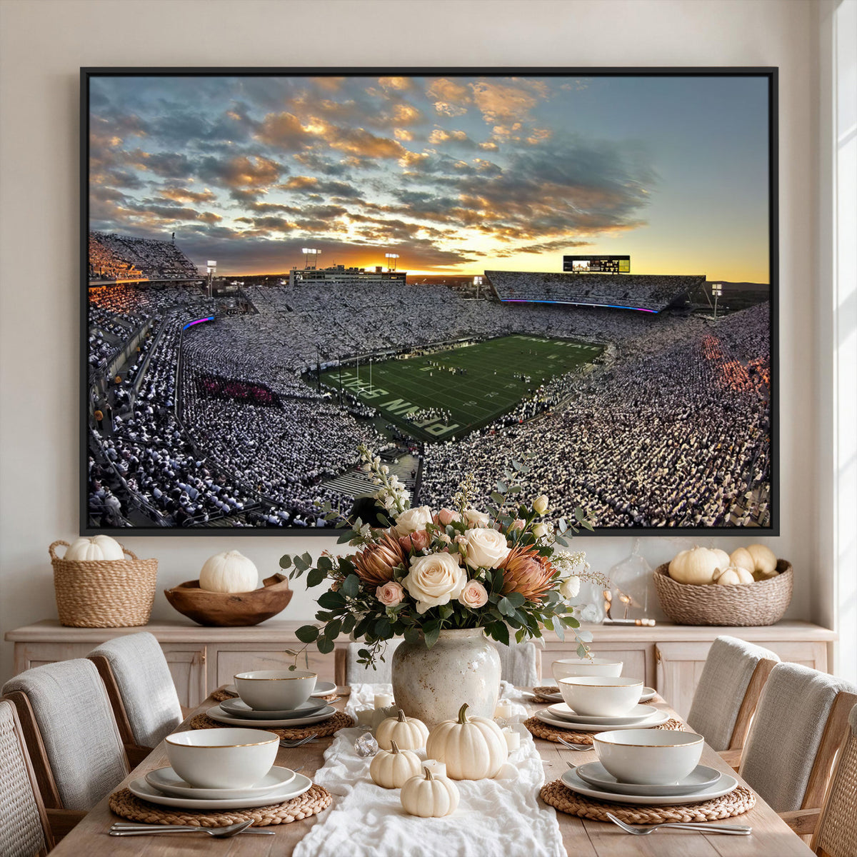 38807-MGV-CV-36X24 - Beaver Stadium Wall Art, Penn State Stadium Wall Art | Penn State Nittany Lions Football