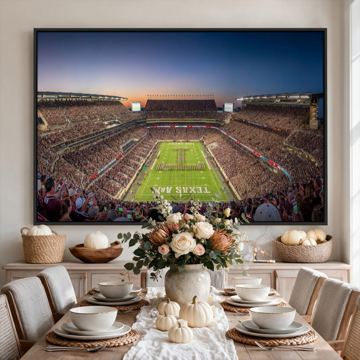 17421-MGV-CV-36X24 - Kyle Field Wall Art Print | Large Texas A&M Aggies Football Canvas Print for Sports Enthusiasts |