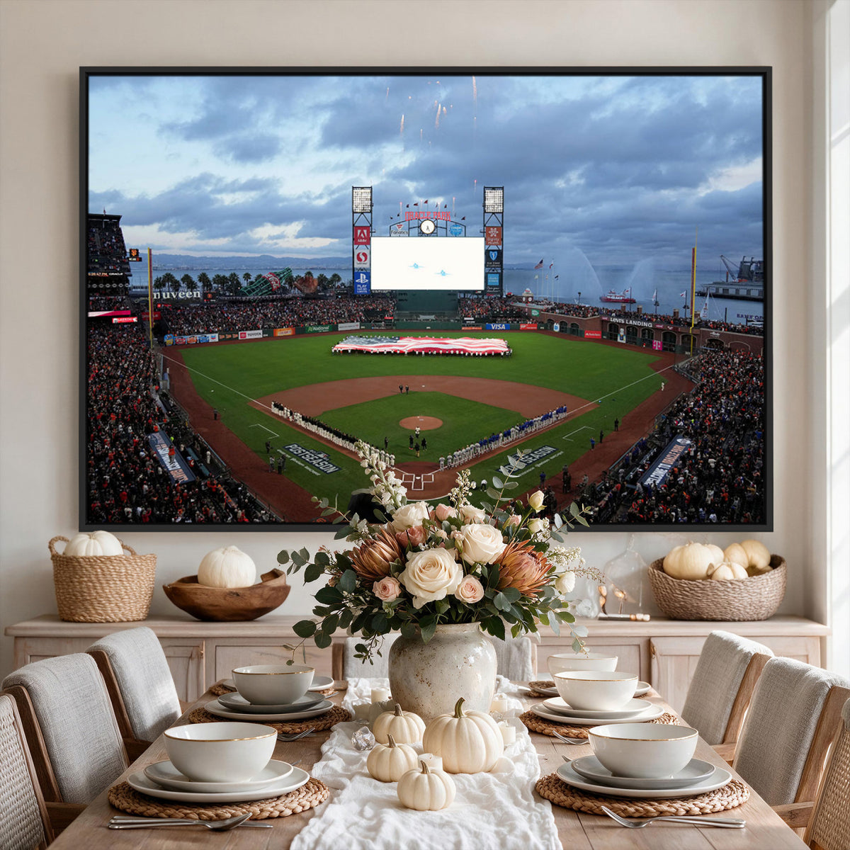 44631-MGV-CV-36X24 - Oracle Park San Francisco Giants Wall Art | Oracle Park Stadium Canvas Print