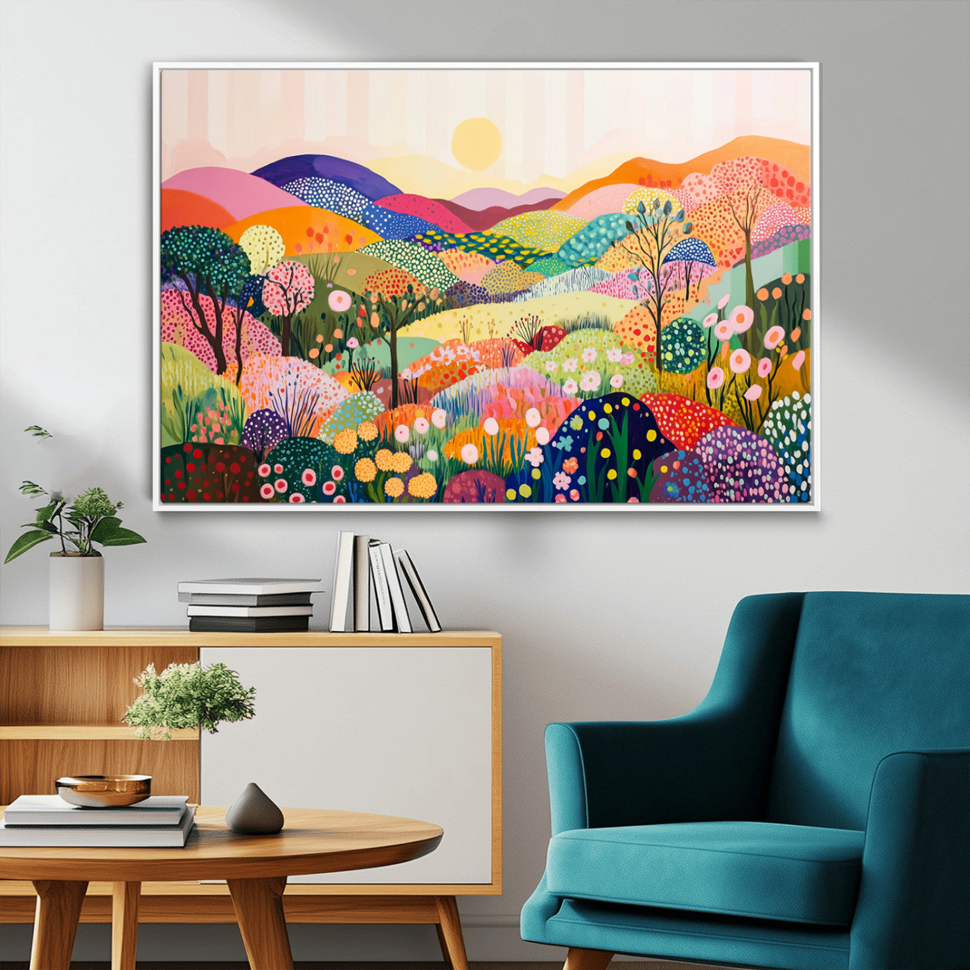 MGV-FC-36X24 - Yayoi Kusama 1986 Wall Art Print – Yayoi Kusama Wabi Sabi Japanese Wall Art Print - Vibrant Abstract