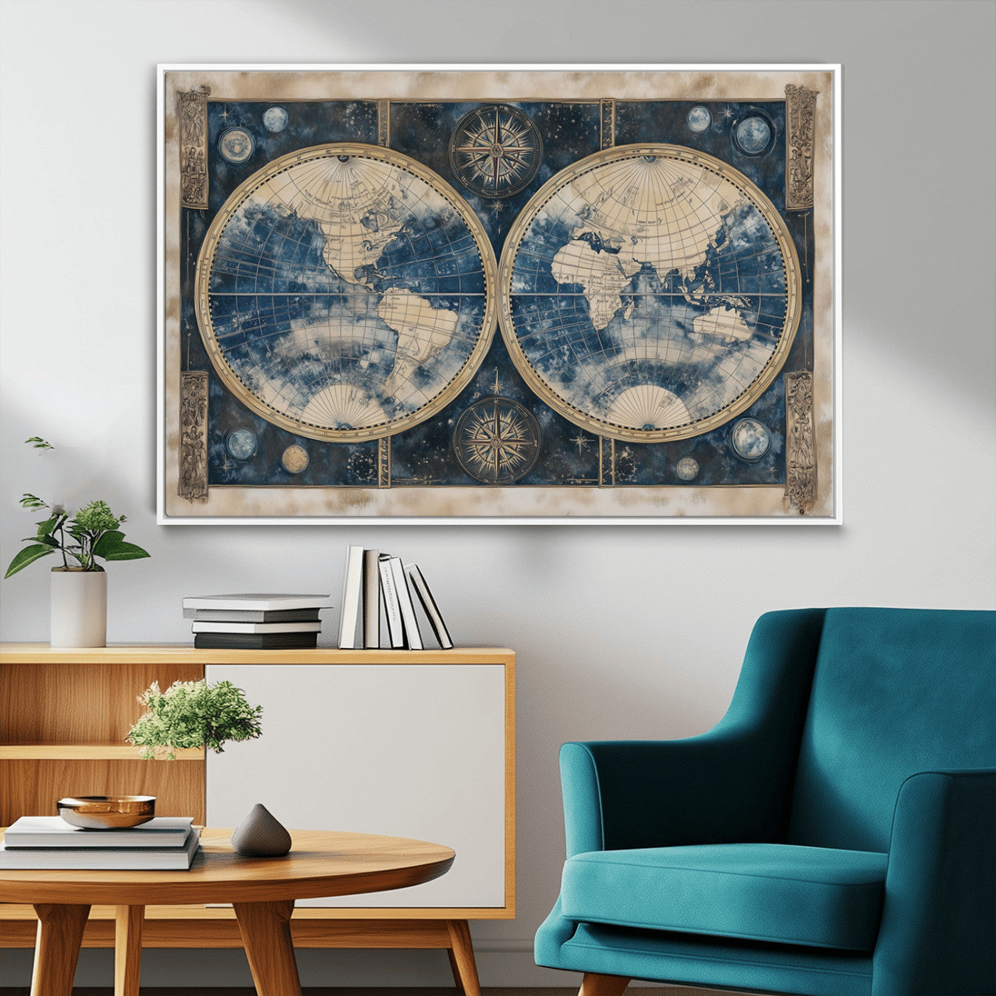 MGV-FC-36X24 - World Map Canvas Print