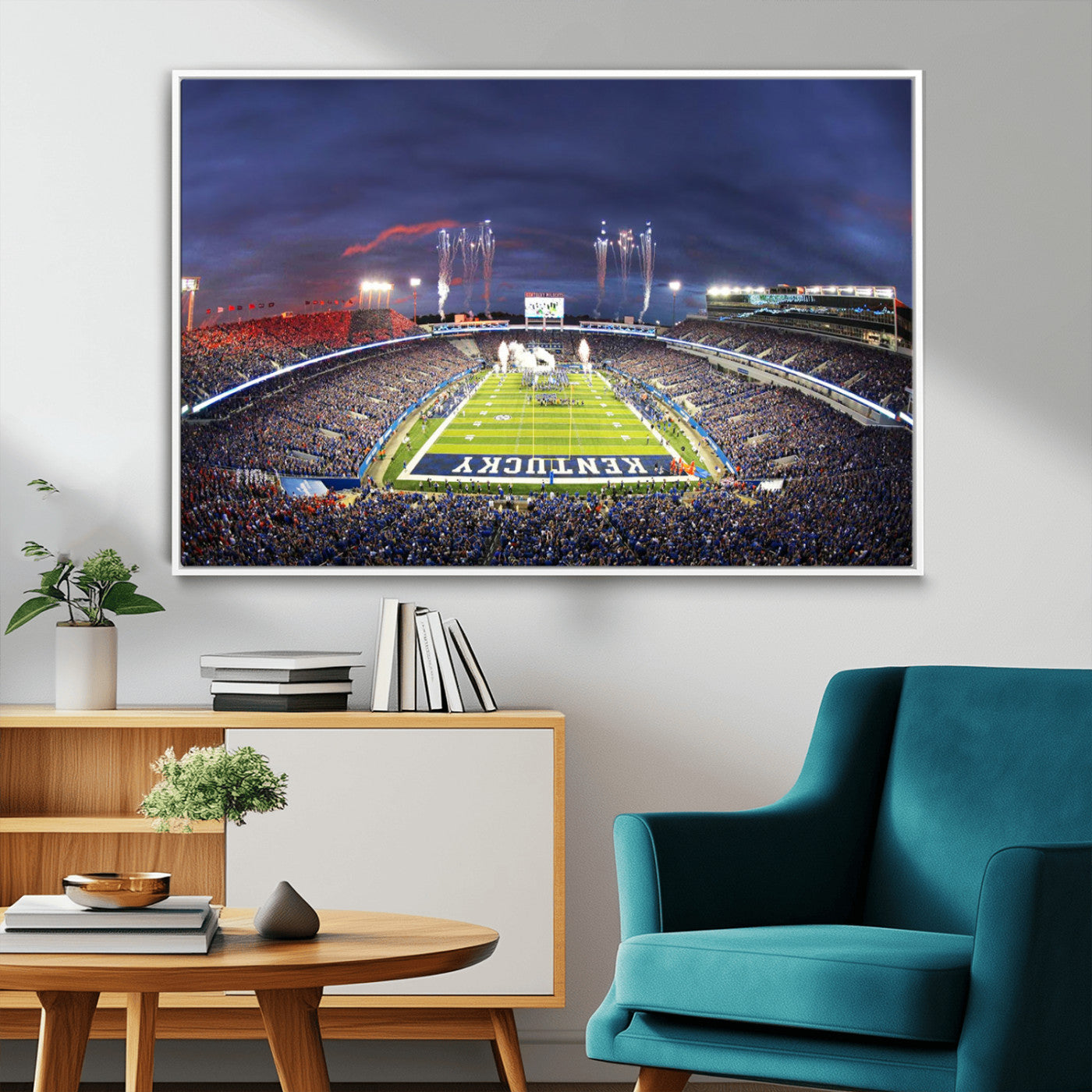 MGV-FC-36X24 - Kroger Field Canvas Wall Art - Kentucky Stadium Wall Art Print - Sunset Football Stadium Wall Decor