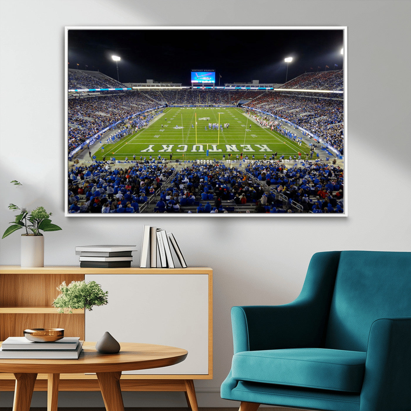 MGV-FC-36X24 - Kroger Field Canvas Wall Art - Kentucky Stadium Wall Art Print - Sunset Football Stadium Wall Decor